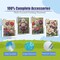 4 Pack 5D Diamond Painting Kits for Adults, Flower Diamond Art Kits for Beginners of All Ages, Round Full Drill Painting by Numbers Crafts Home Wall Decor